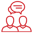 Talking to client icon
